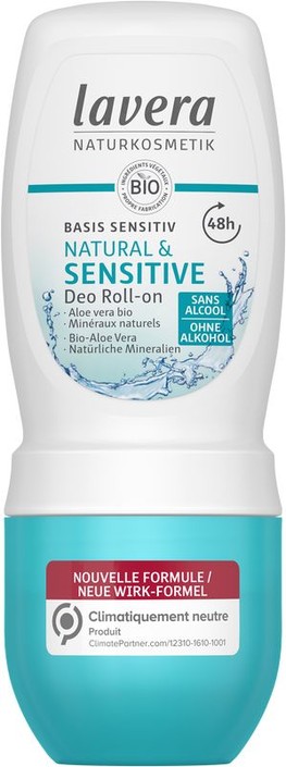 Lavera Deodorant roll-on basis sensitiv bio FR-DE (50 Milliliter)