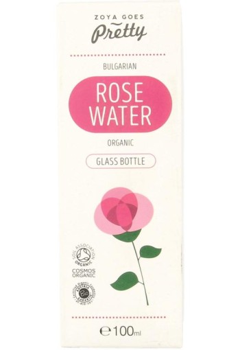 Zoya Goes Pretty Organic rose water glass bottle (100 Milliliter)