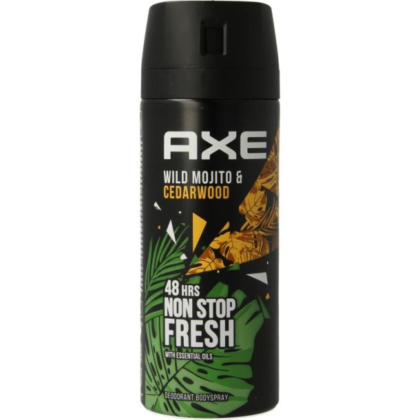 AXE Deodorant bodyspray wild mojito & cedarwood (150 Milliliter)