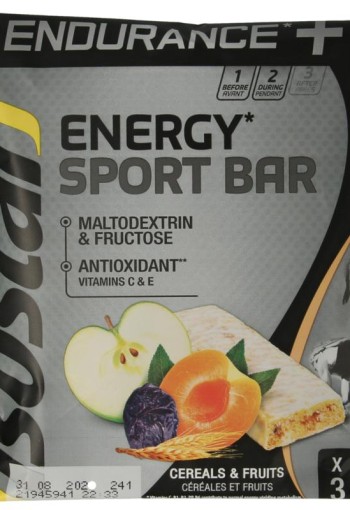 Isostar Endurance+ bar cereals & fruits 3 pack (120 Gram)