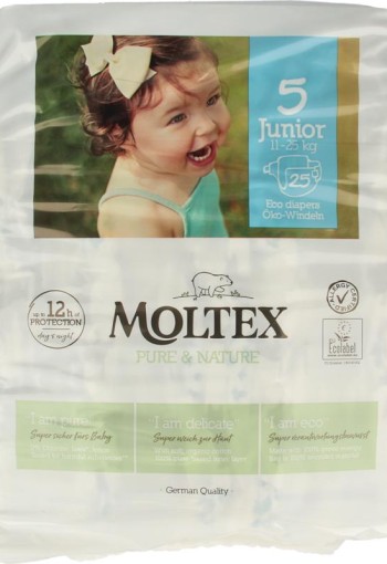 Moltex Pure & nature babyluiers junior (25 Stuks)