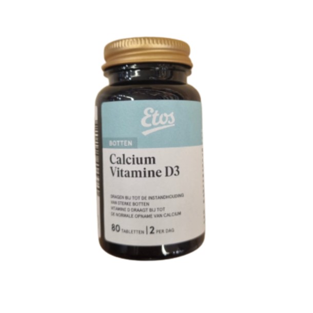 Etos Calcium Vitamine D3 Tabletten 80 stuks