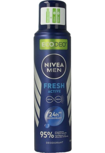 Nivea Men fresh active deodorant eco (125 Milliliter)