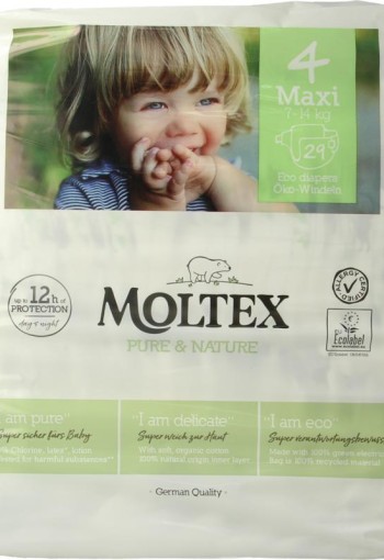 Moltex Pure & nature babyluiers maxi (29 Stuks)