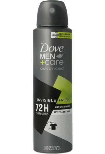 Dove Deodorant spray men+ care invisible fresh (150 Milliliter)