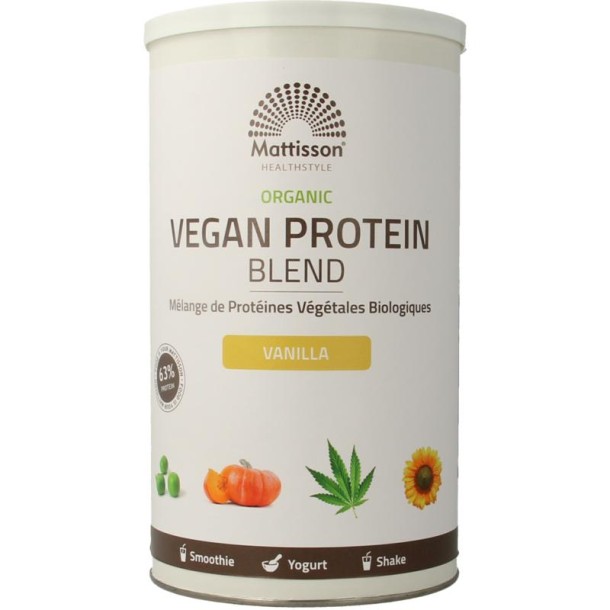 Mattisson Organic vegan protein blend vanilla (400 Gram)
