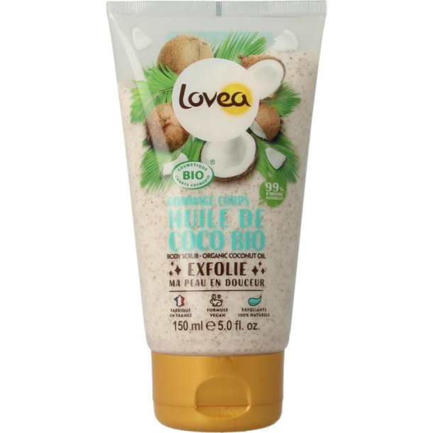 Lovea Bodyscrub coconut oil dry skin organic (150 Milliliter)
