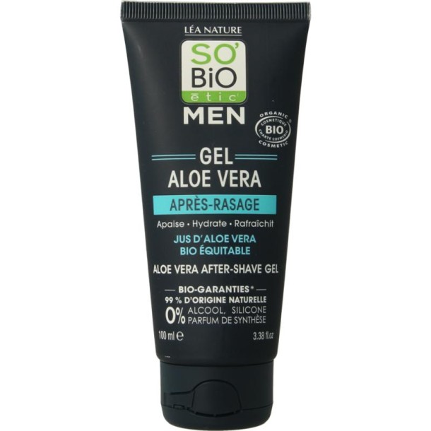 So Bio Etic For men aftershave gel aloe vera (100 Milliliter)