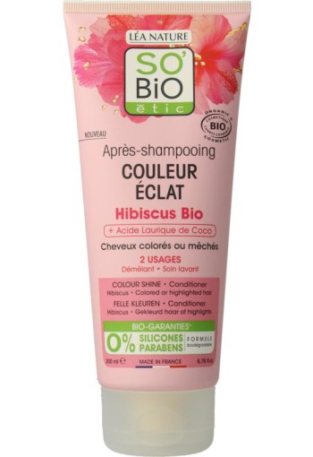 So Bio Etic Conditioner colour & shine hibiscus (200 Milliliter)