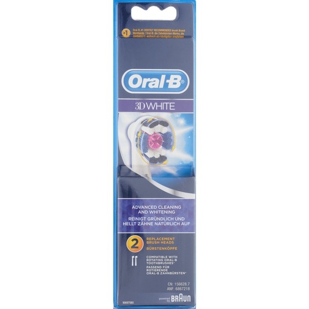 Oral-B 3D White Power Opzetborstels 2 stuks