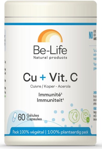 Be-Life Cu + Vitamine C (60 Softgels)