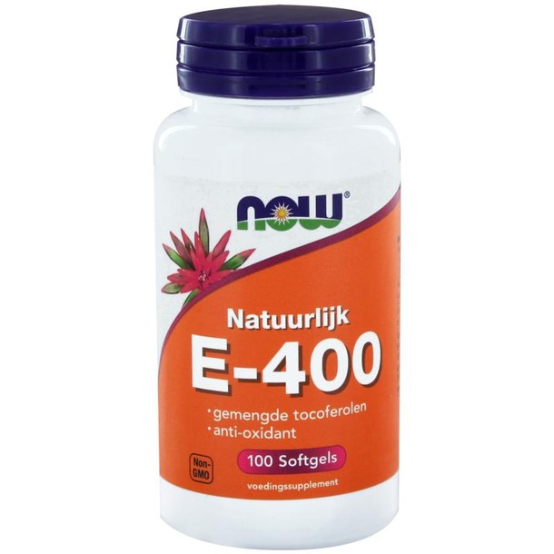 NOW Vitamine E-400 gemengde tocoferolen (100 Softgels)