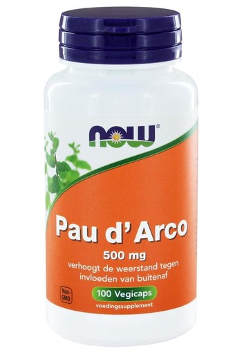 NOW Pau d'arco 500mg (100 Vegetarische capsules)