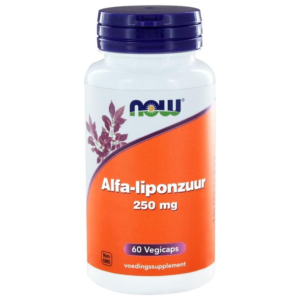 NOW Alfa-liponzuur 250mg (60 Vegetarische capsules)