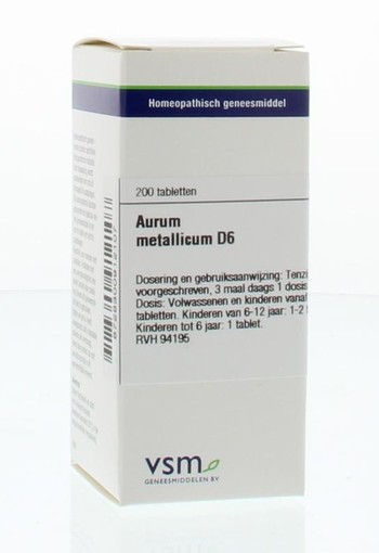VSM Aurum metallicum D6 (200 Tabletten)