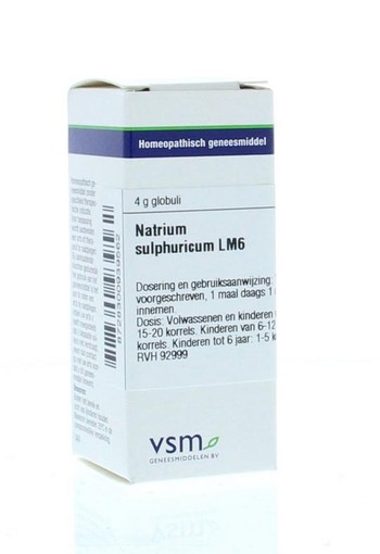 VSM Natrium sulphuricum LM6 (4 Gram)