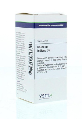 VSM Cocculus indicus D6 (200 Tabletten)