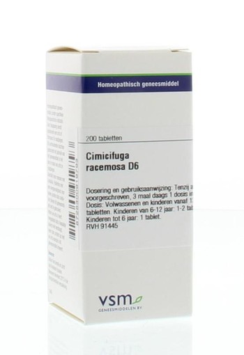 VSM Cimicifuga racemosa D6 (200 Tabletten)
