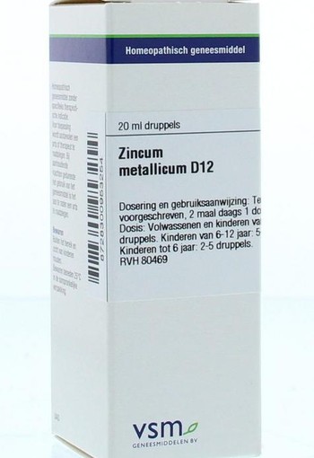 VSM Zincum metallicum D12 (20 Milliliter)
