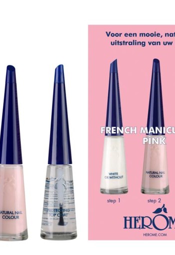 Herome French manicure set pink 3 x 10ml (1 Set)