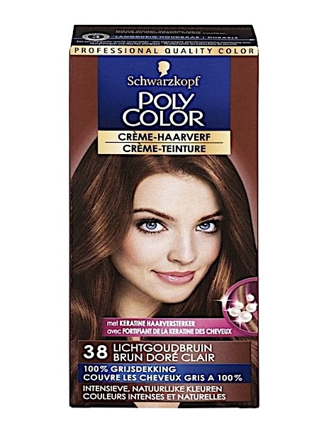 Schwarzkopf Poly Color 38 Licht Goudbruin Crème Haarverf