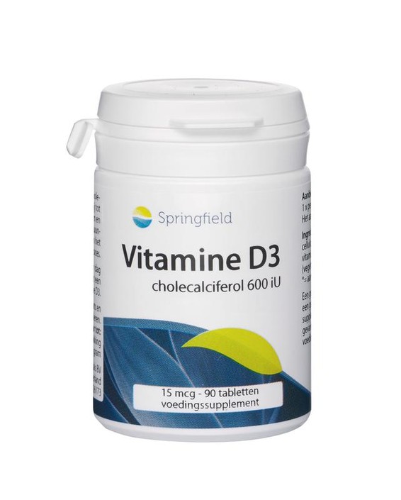 Springfield Vitamine D3 600IU (90 Tabletten)