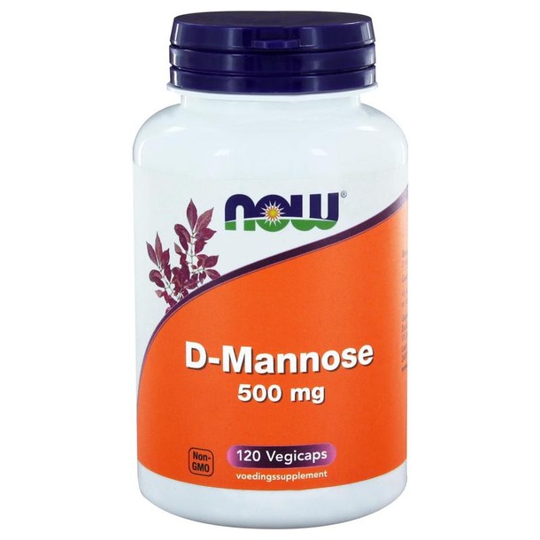 NOW D Mannose 500 mg (120 Vegetarische capsules)
