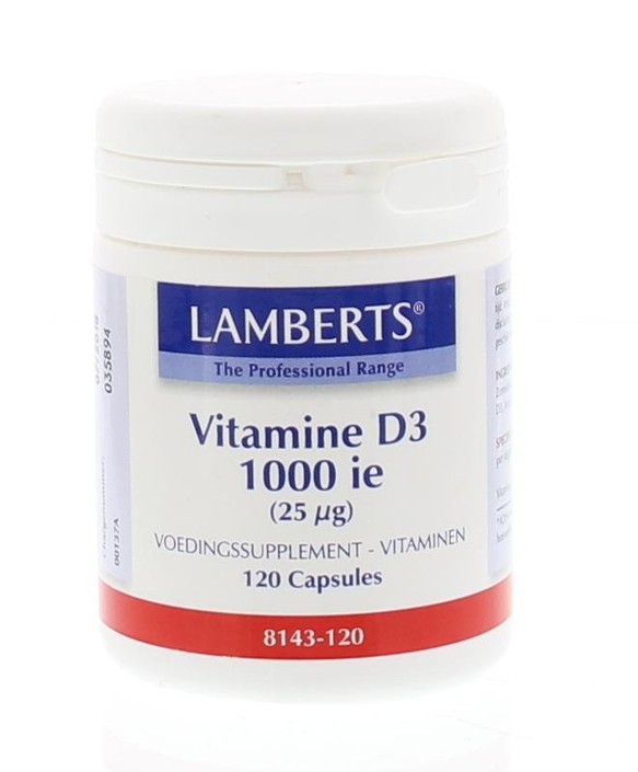 Lamberts Vitamine D3 1000IE/25mcg (120 Capsules)