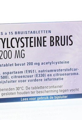 Teva Acetylcysteine 200 mg (30 Bruistabletten)