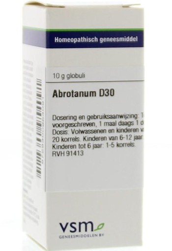 VSM Abrotanum D30 (10 Gram)