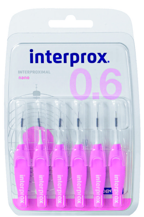 Interprox Premium nano 0.6 mm roze (6 Stuks)