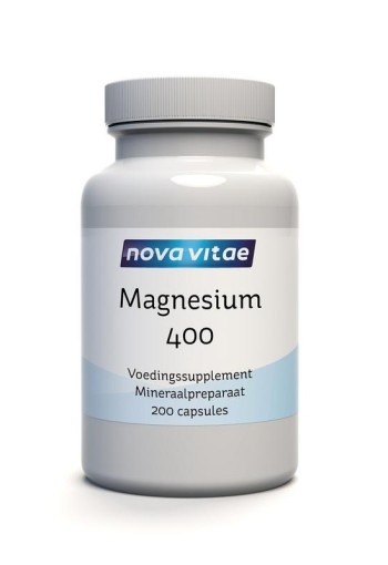 Nova Vitae Magnesium 400 mg (200 Vegetarische capsules)