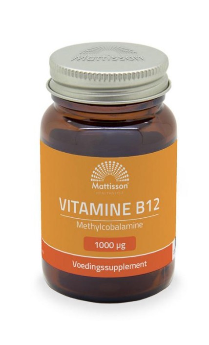 Mattisson Vitamine B12 methylcobalamine 1000mcg (60 Zuigtabletten)