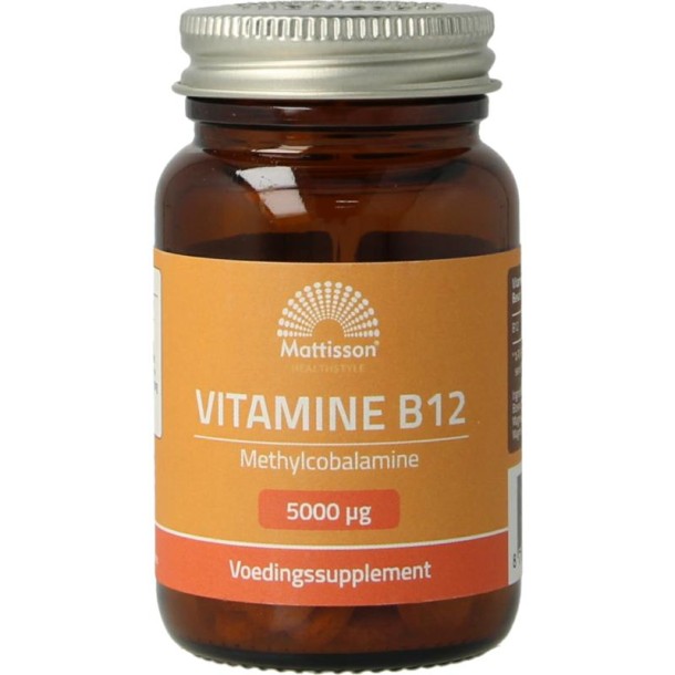 Mattisson Vitamine B12 methylcobalamine 5000mcg (60 Zuigtabletten)