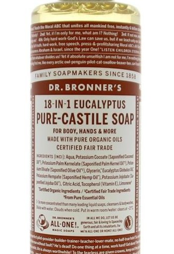 Dr Bronners Liquid soap eucalyptus (240 Milliliter)