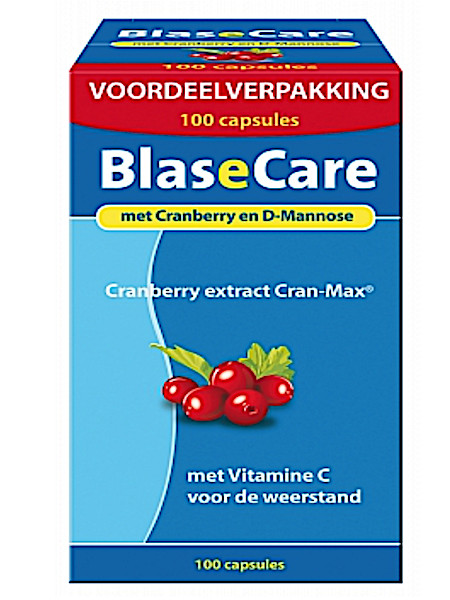 Blasecare Cranberry + D-mannose Capsules 100 stuks 