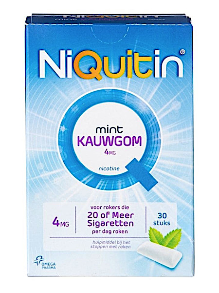 NiQuitin Mint Kauwgum 4mg 30 stuks