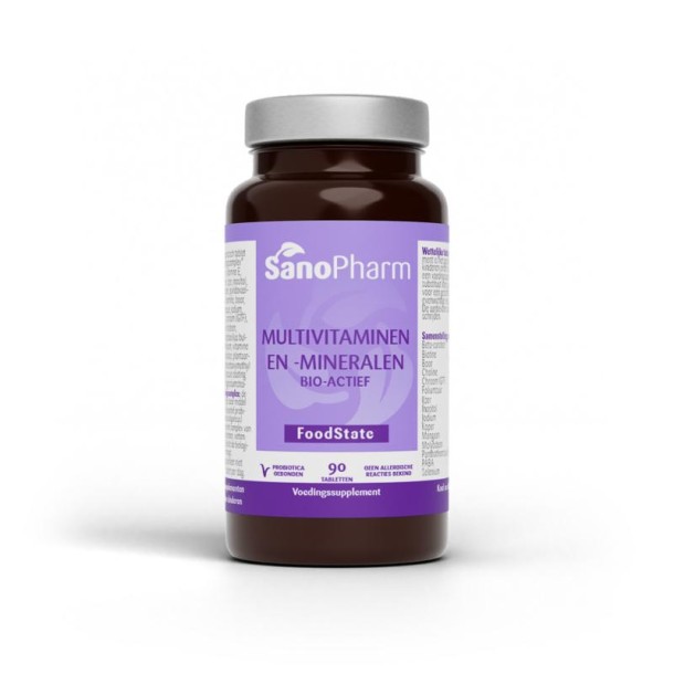 Sanopharm Multivitaminen/mineralen foodstate (90 Tabletten)