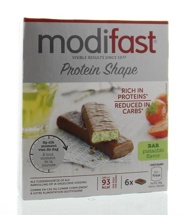 Modifast Protein shape reep chocolade/pistache (162 Gram)