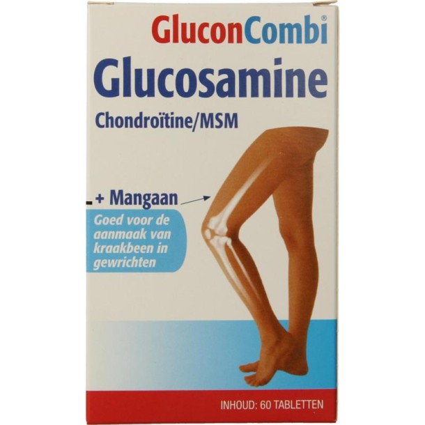 Glucon Combi Glucosamine & chondroitine MSM mangaan (60 Tabletten)