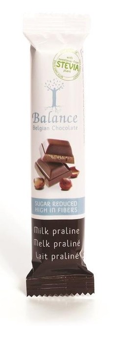 Balance Chocolade reep melk praline (35 Gram)