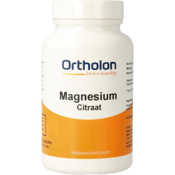 Ortholon Magnesium citraat (120 Vegetarische capsules)