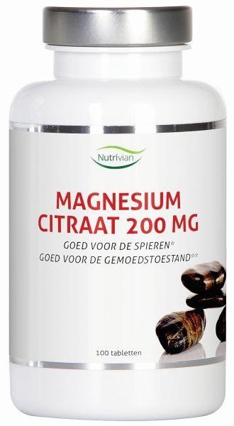 Nutrivian Magnesium citraat 200 mg (100 Tabletten)