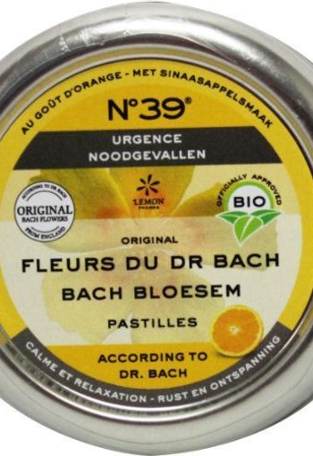 Lemonpharma Bach Bach bloesems pastille nr. 39 noodgevallen bio (45 Gram)