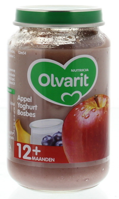 Olvarit Appel yoghurt bosbes 12M54 (200 Gram)