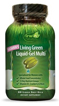 Irwin Naturals Living green liquid gel multi for women (90 Softgels)