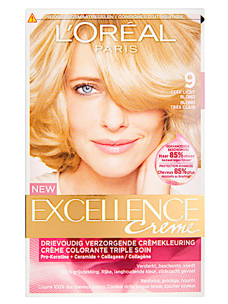 L'Oré­al Ex­cel­len­ce crè­me 09 zeer licht­blond