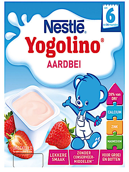 Nest­lé Yo­go­li­no aard­bei  400 g