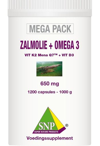 SNP Zalmolie & omega 3 megapack (1200 Capsules)