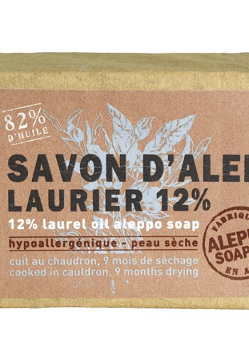 Aleppo Soap Co Zeep 12% laurier (200 Gram)